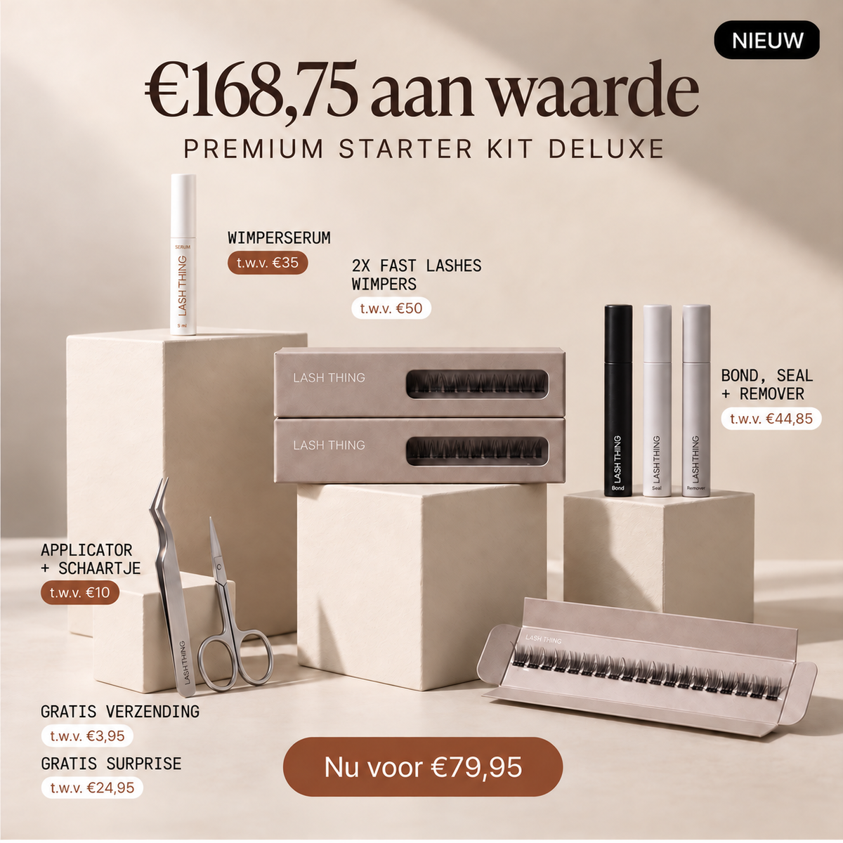 Deluxe Starter Kit | Alles voor de eerste twee maanden - Incl. Wimperserum