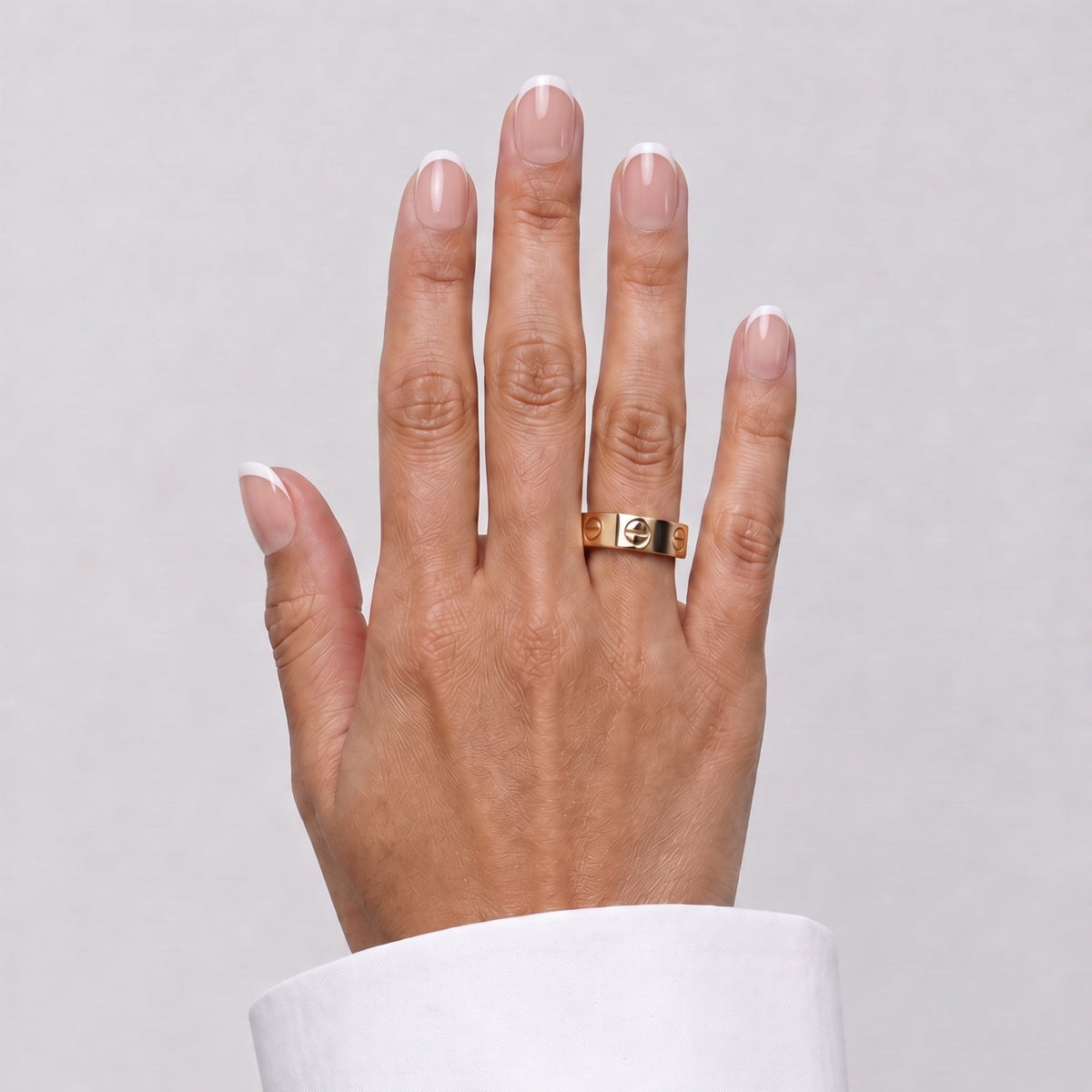 Lashthing press-on nagels Petit French (XS Almond) - hoofdfoto