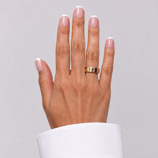 Lashthing press-on nagels Square French (Short Square) - hoofdfoto